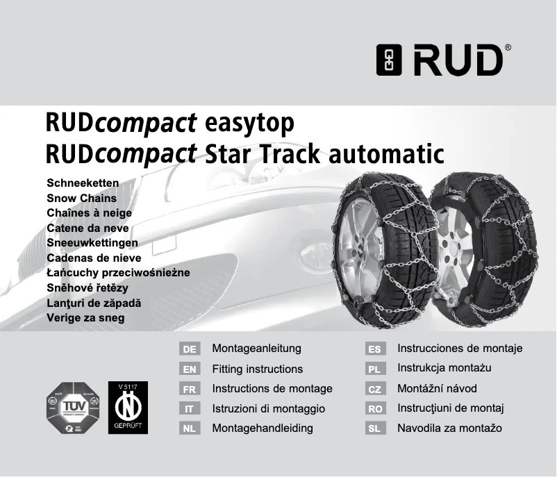 Page 1 de la notice Manuel utilisateur RUD RUDcompact Easytop 4350