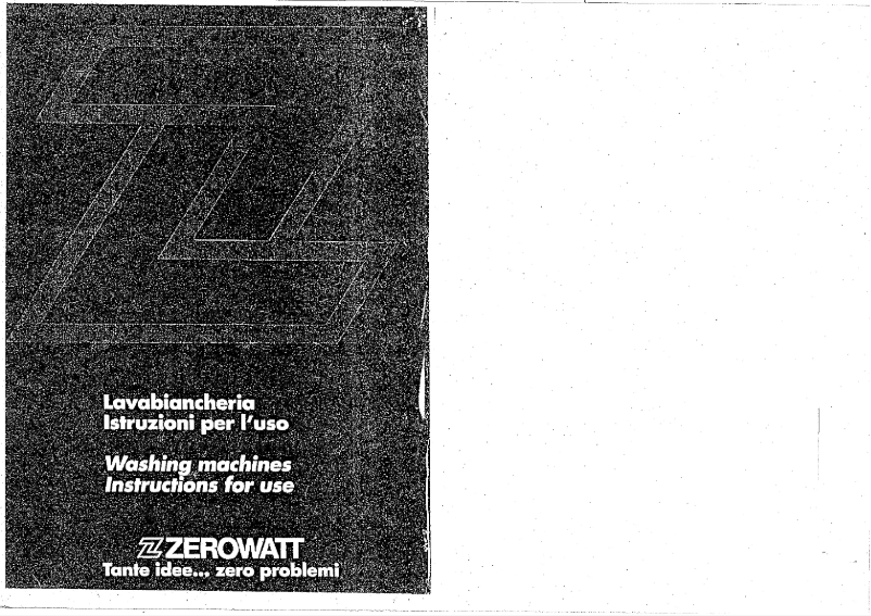 Page 1 de la notice Manuel utilisateur Zerowatt E 41