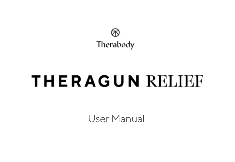 Página 1 del manual Manual de usuario Theragun Relief