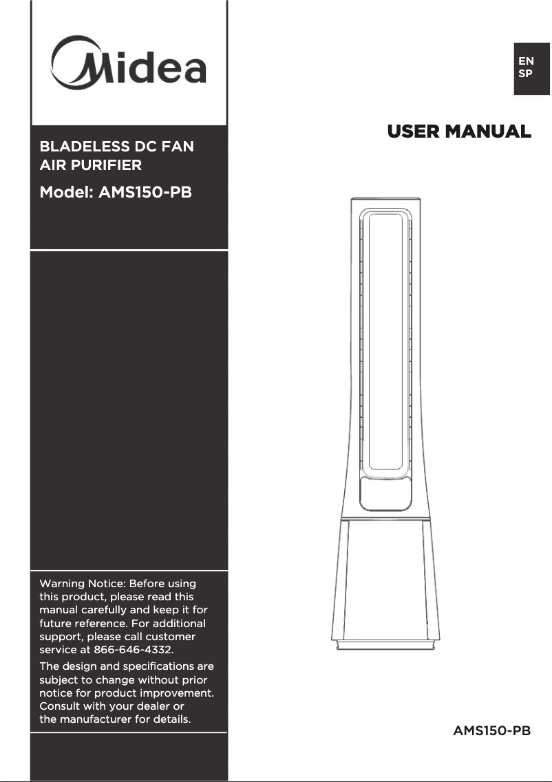 Imagen de la primera página del manual del dispositivo AMS150-CJ
