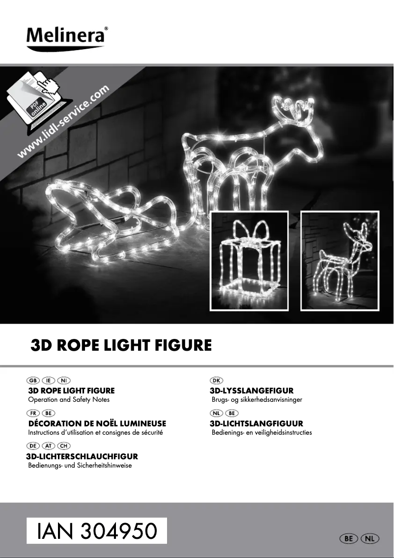 Page 1 de la notice Manuel utilisateur Melinera Z30888A