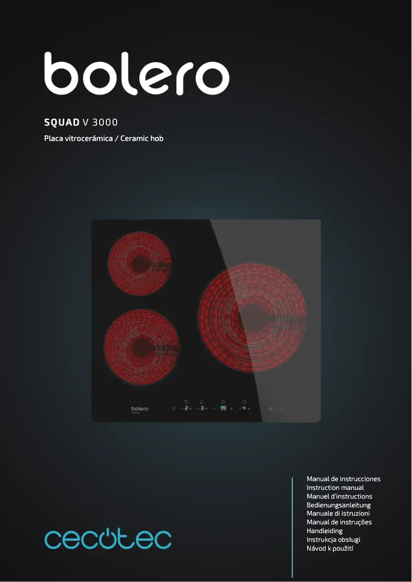 Image de la première page du manuel de l'appareil Bolero Squad V 3000