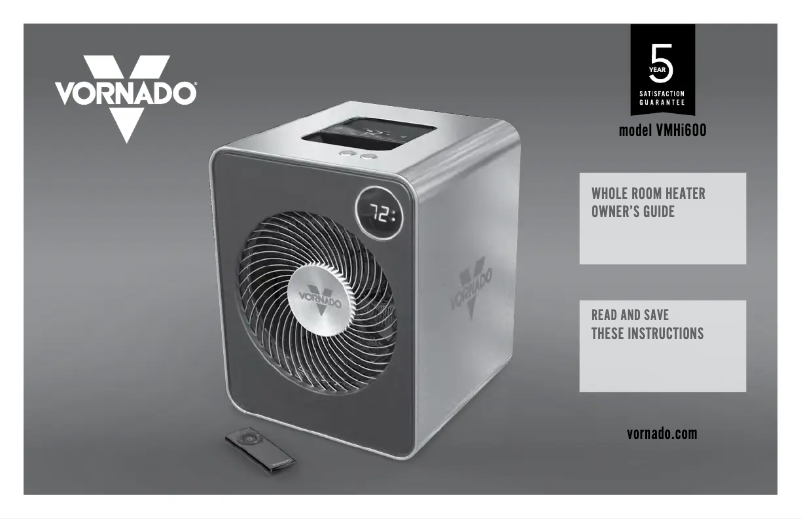 Página 1 del manual Manual de usuario Vornado VMHi600