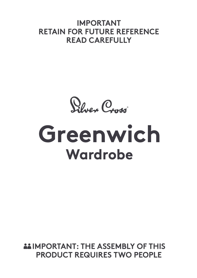 Page n°1 - Manuel utilisateur Silver Cross Greenwich Wardrobe