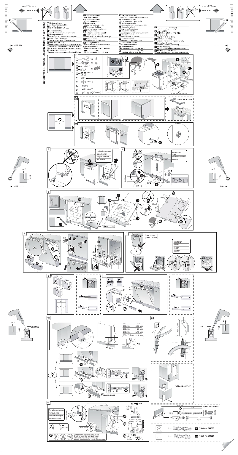 Page 1 de la notice Guide d'installation Bosch SPV69T81EU