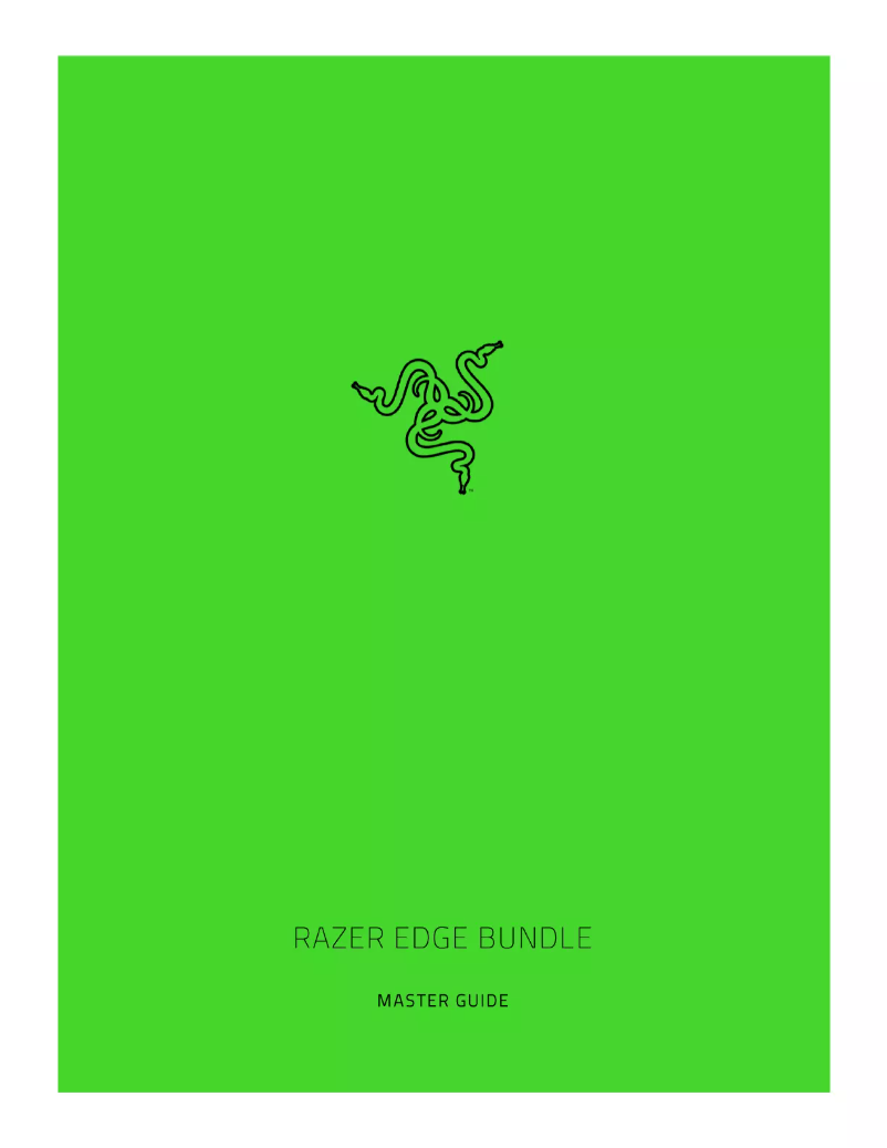 Página 1 del manual Manual de usuario Razer Edge