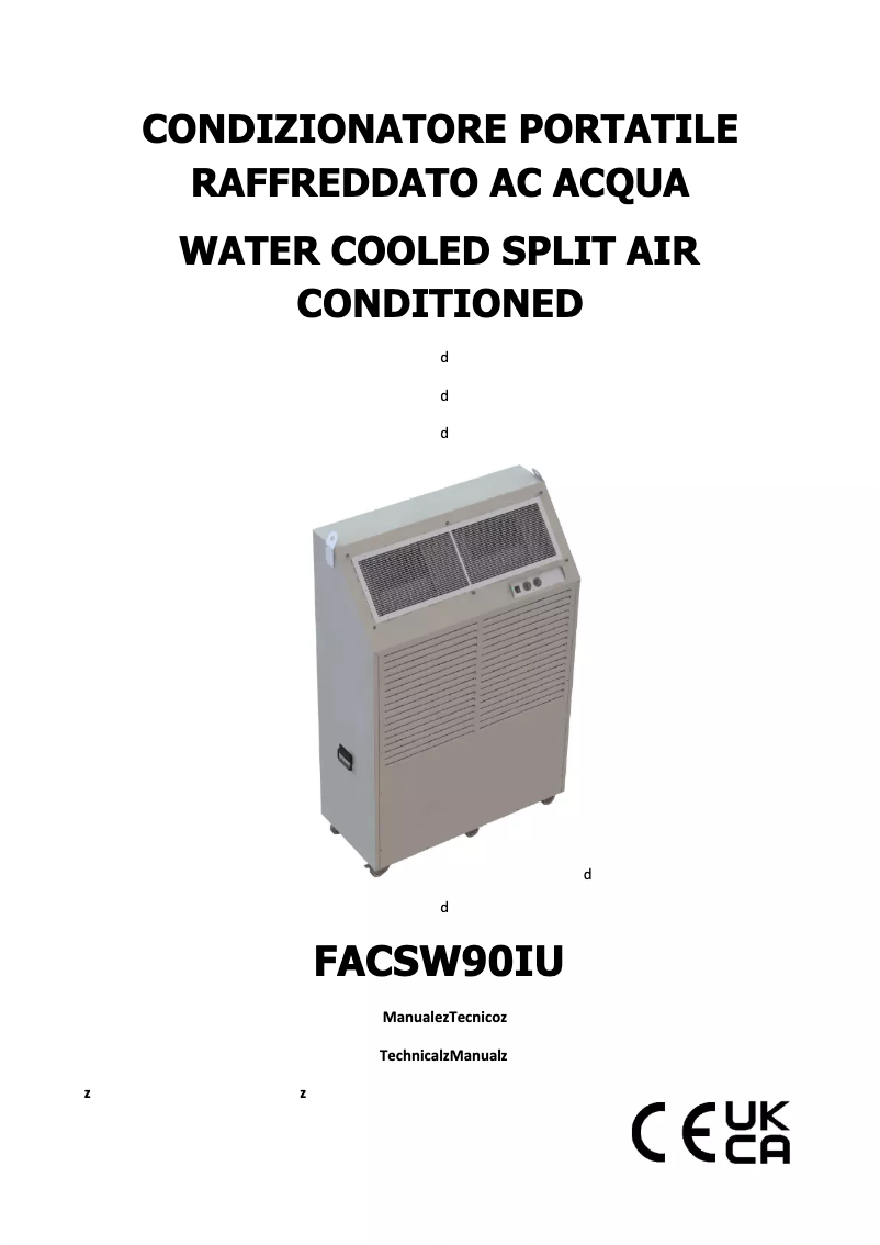 Image de la première page du manuel de l'appareil FACSW90IU