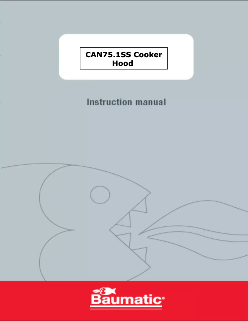 Page n°1 - Manuel utilisateur Baumatic CAN75.1SS