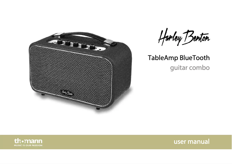 Image de la première page du manuel de l'appareil TableAmp BlueTooth