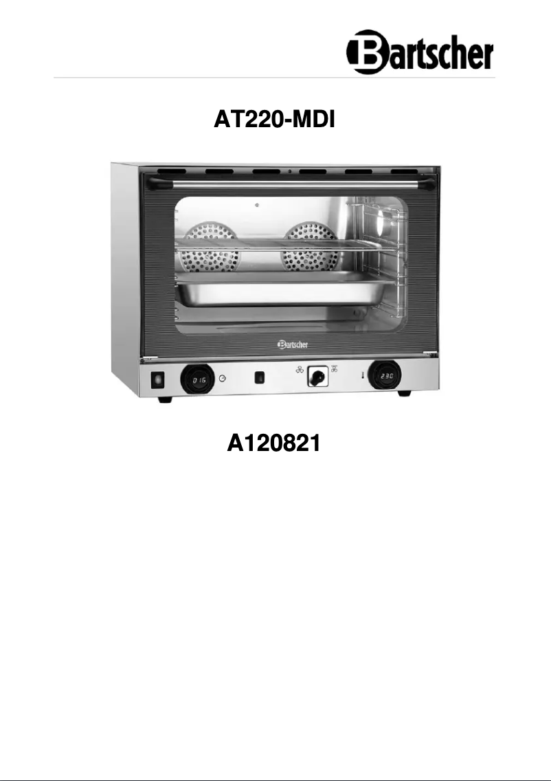 Page 1 de la notice Manuel utilisateur Bartscher AT220-MDI