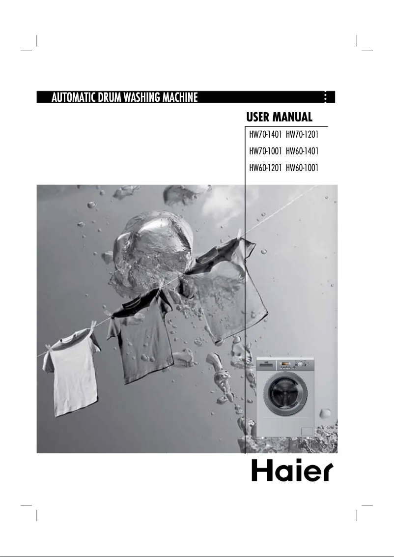 Page 1 de la notice Manuel utilisateur Haier HW70-1001