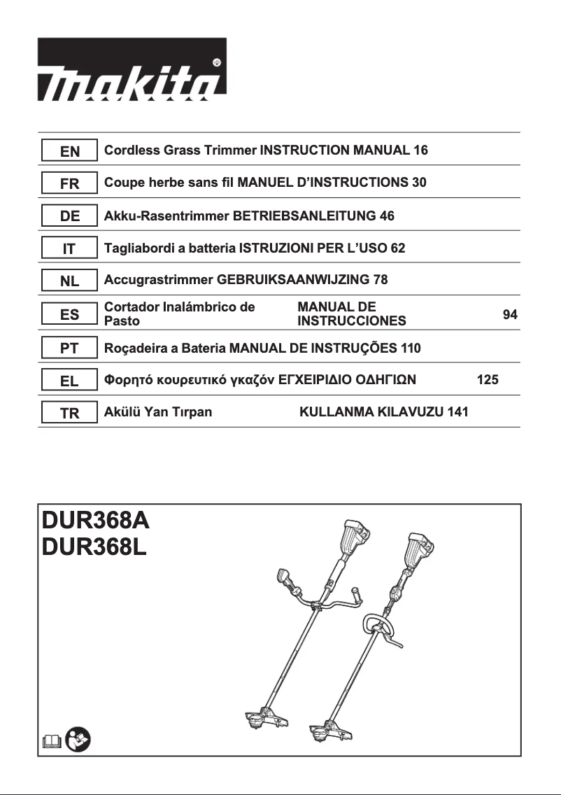 Page 1 de la notice Manuel utilisateur Makita DUR368APT2