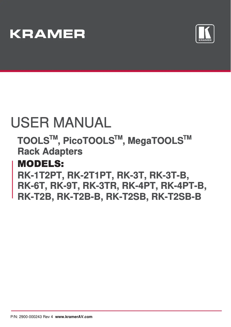 Image de la première page du manuel de l'appareil RK-3TB