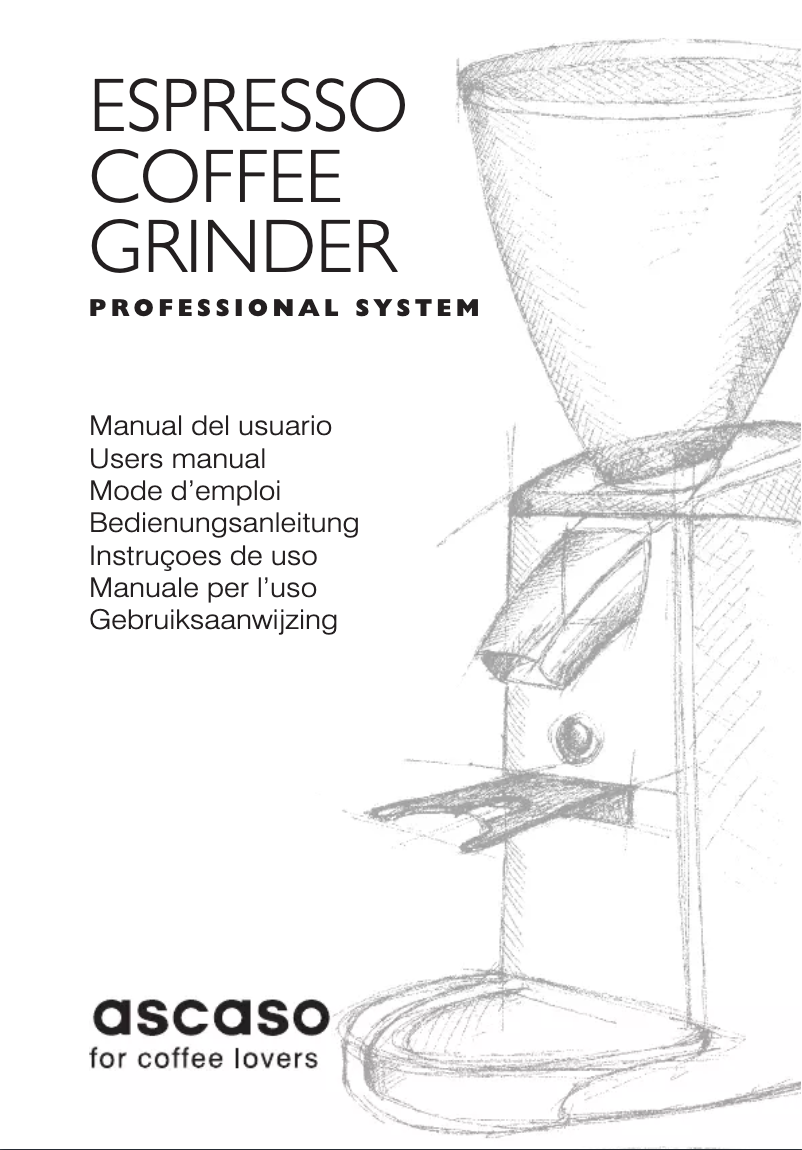 Page 1 de la notice Manuel utilisateur Ascaso i-Steel i-1