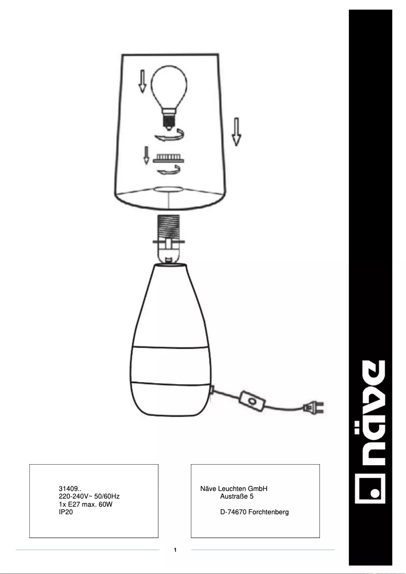 Image de la première page du manuel de l'appareil Carrara
