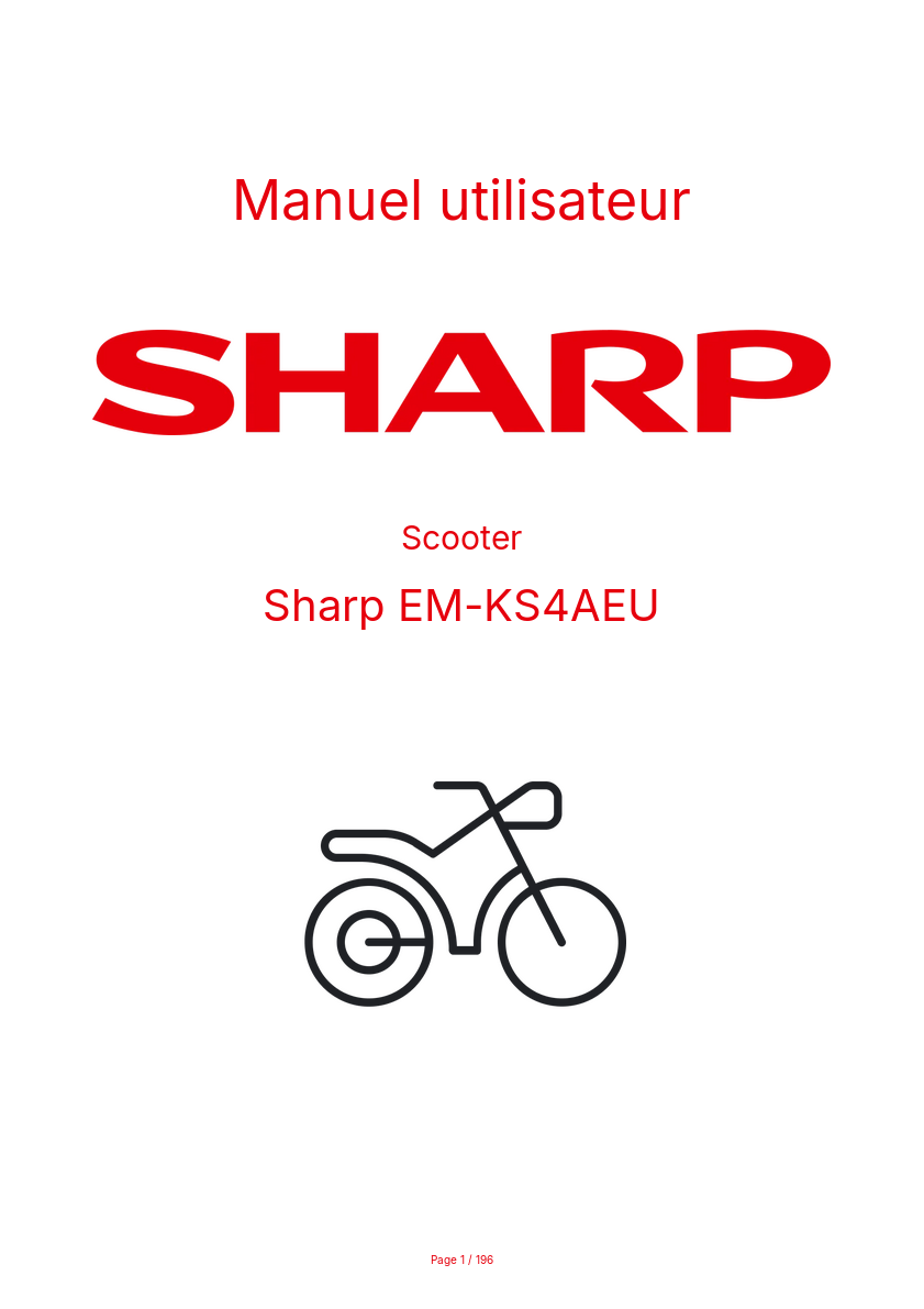 Image de la première page du manuel de l'appareil EM-KS4AEU