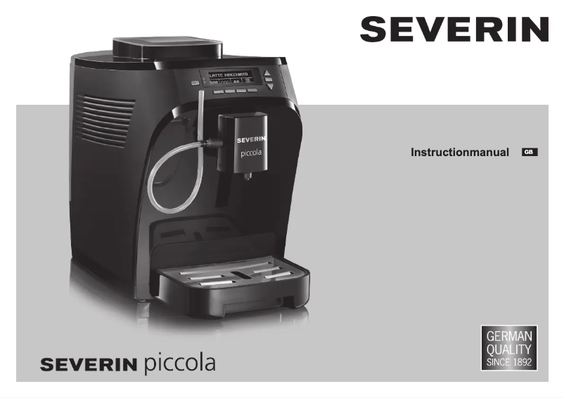 Image de la première page du manuel de l'appareil KV 8055 Piccola Classica