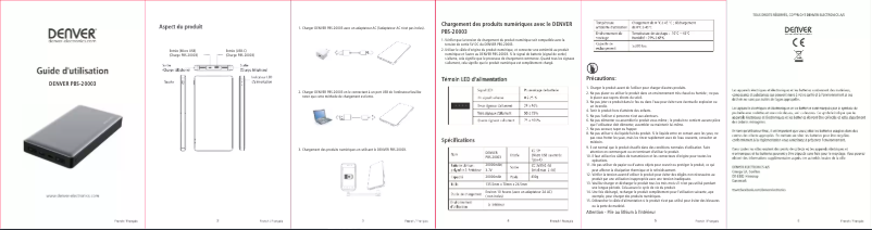 Página 1 del manual Manual de usuario Denver PBS-20003