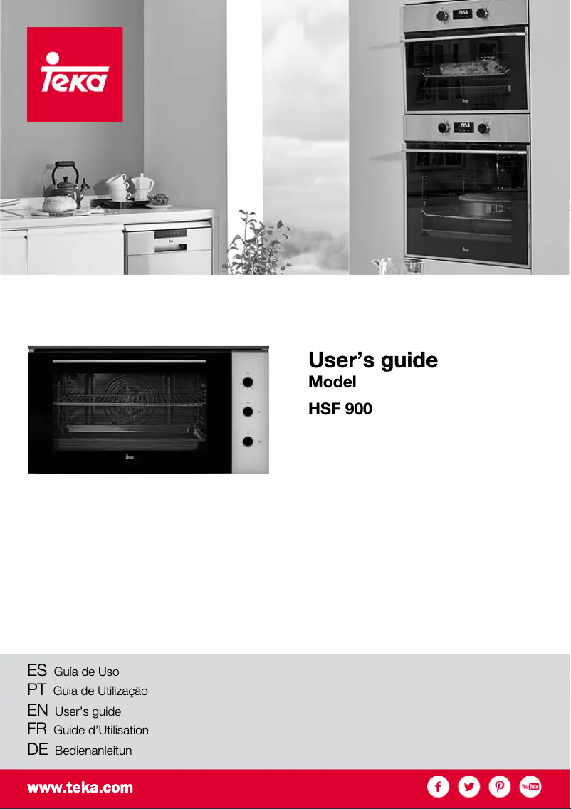 Page 1 de la notice Manuel utilisateur Teka HSF 900