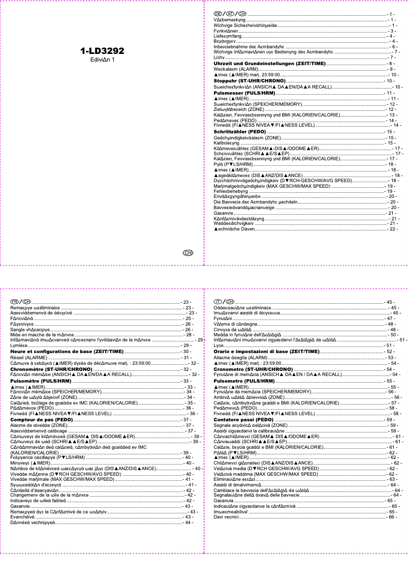 Page n°1 - Manuel utilisateur Crivit IAN 068547