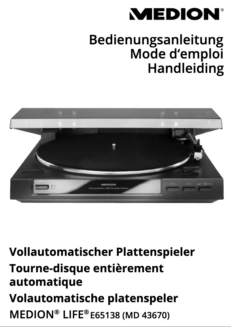 Page n°1 - Manuel utilisateur Medion E65138
