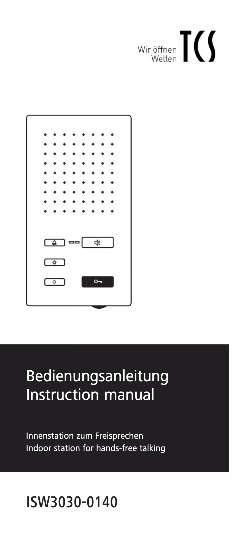 Image de la première page du manuel de l'appareil ISW3030-0140