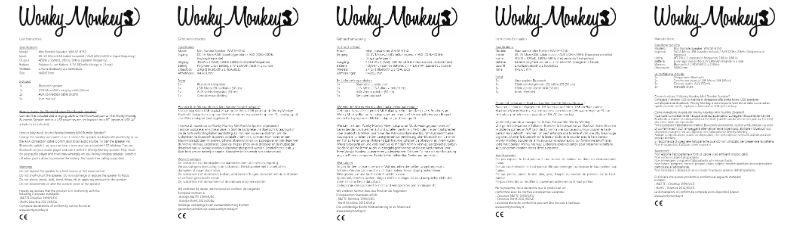 Page n°1 - Manuel utilisateur Wonky Monkey WM SP-BT50 Rumble Mini