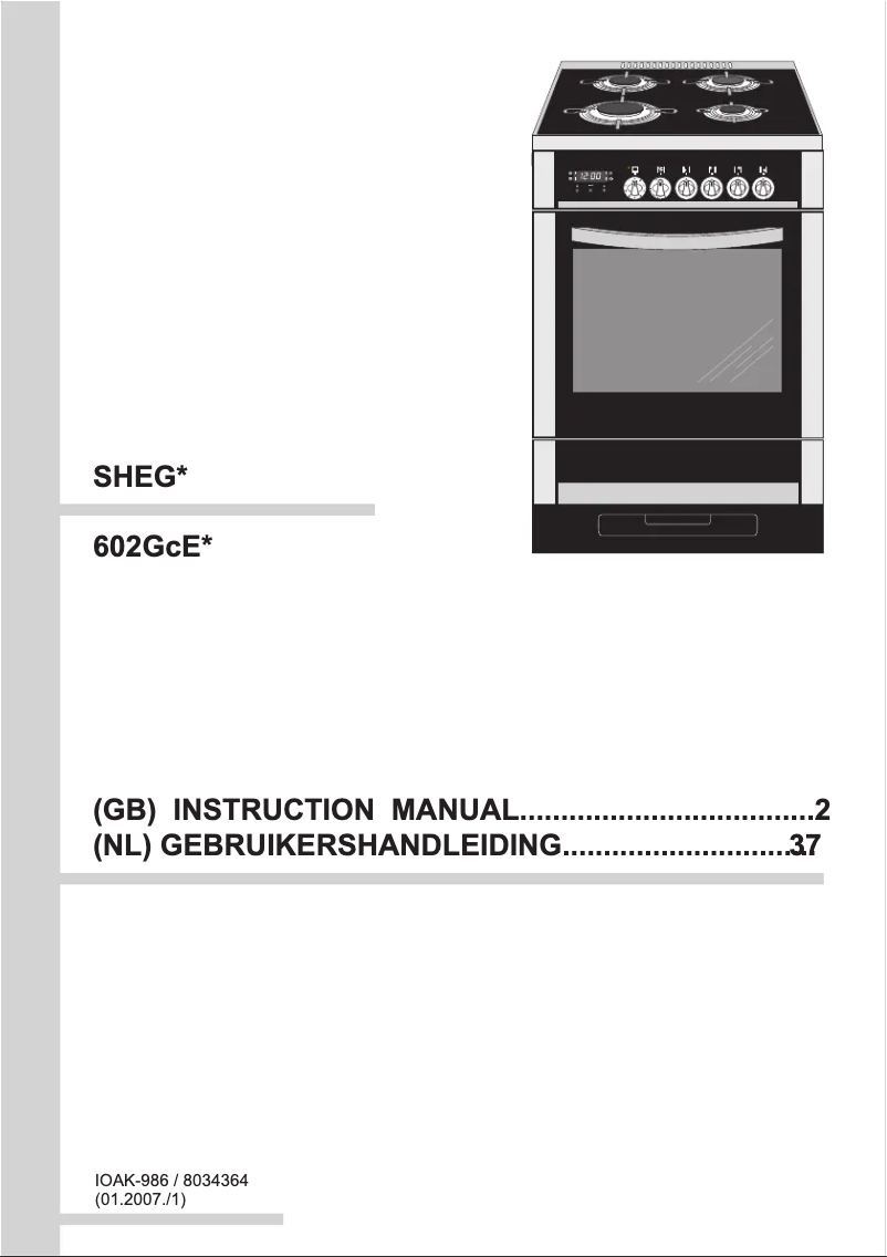 Page 1 de la notice Manuel utilisateur Amica SHEG 11166 E