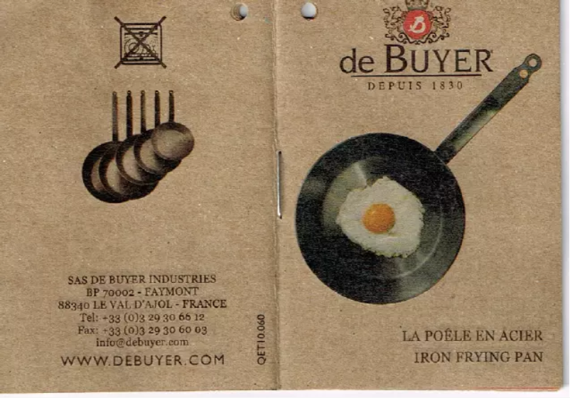 Page 1 de la notice Manuel utilisateur de Buyer Iron