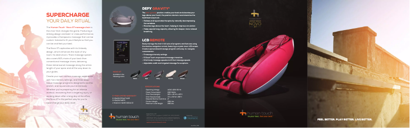 Image de la première page du manuel de l'appareil Novo XT2