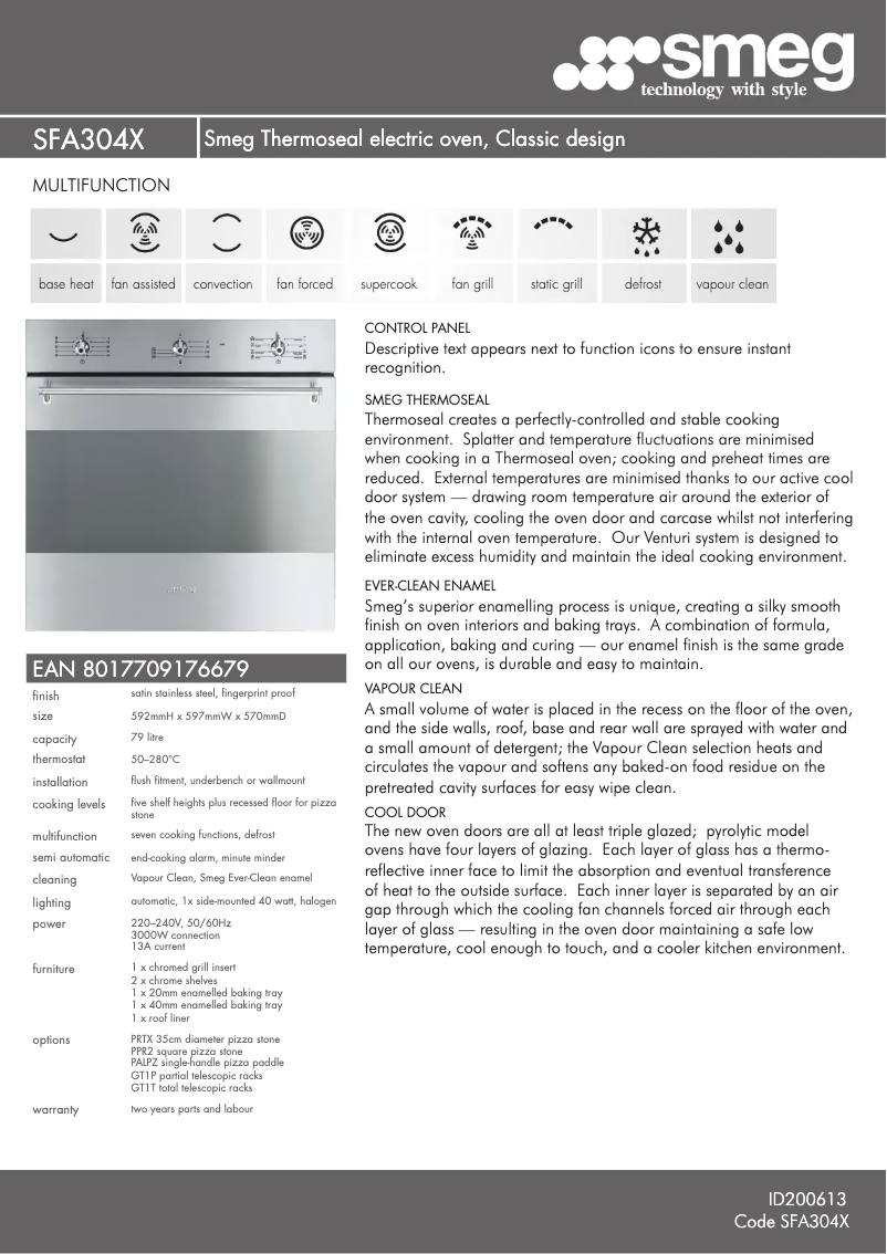 Image de la première page du manuel de l'appareil SFA304X