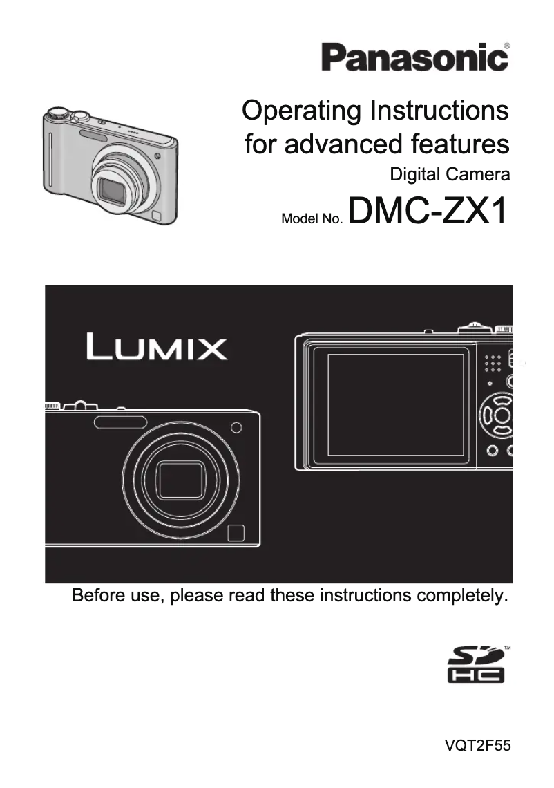 Page 1 de la notice Manuel utilisateur Panasonic Lumix DMC-ZX1