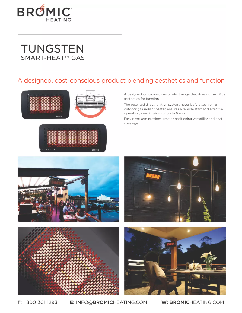 Page 1 de la notice Fiche technique Bromic BH0210002-1