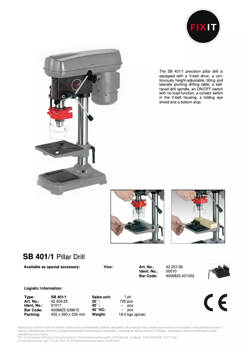 Página 1 del manual Manual de usuario FIXIT SB 401/1