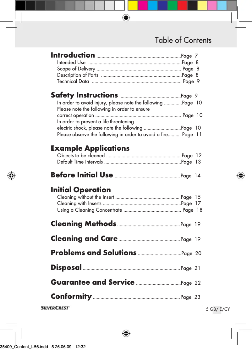 Página 1 del manual Manual de usuario SilverCrest IAN 35409