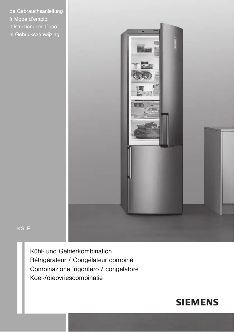 Image de la première page du manuel de l'appareil KG39EDI40