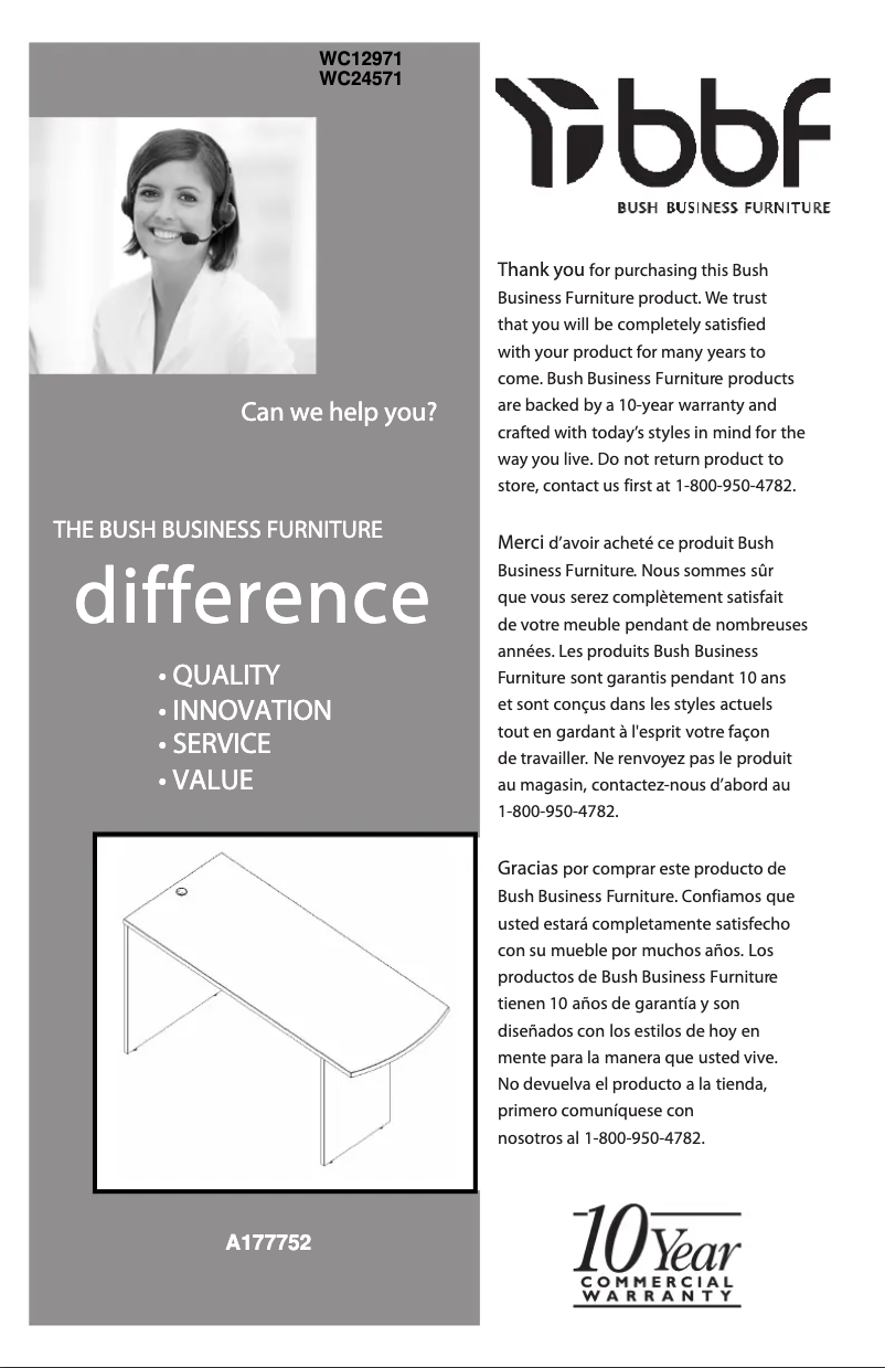 Page n°1 - Manuel utilisateur bbf Elite WC24571