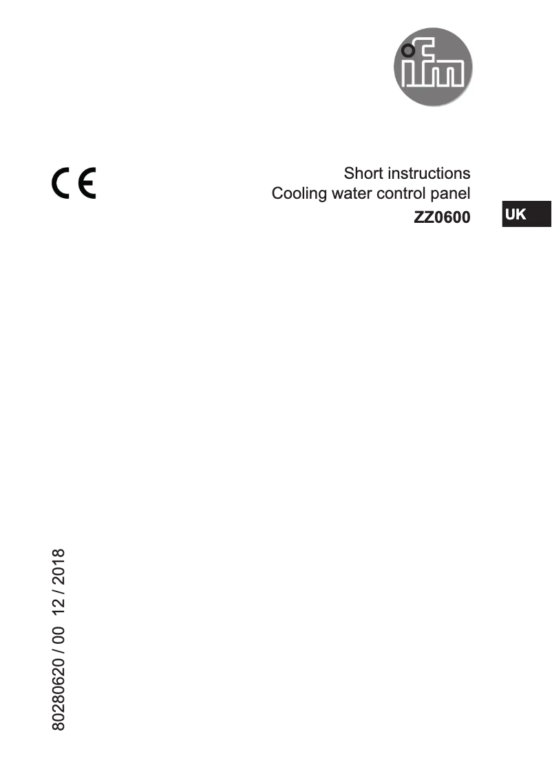 Image de la première page du manuel de l'appareil ZZ0600