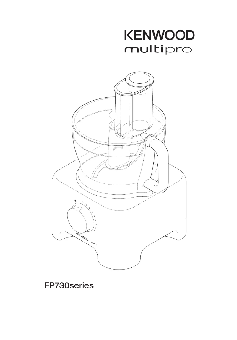 Page 1 de la notice Manuel utilisateur Kenwood Multipro Classic FP736