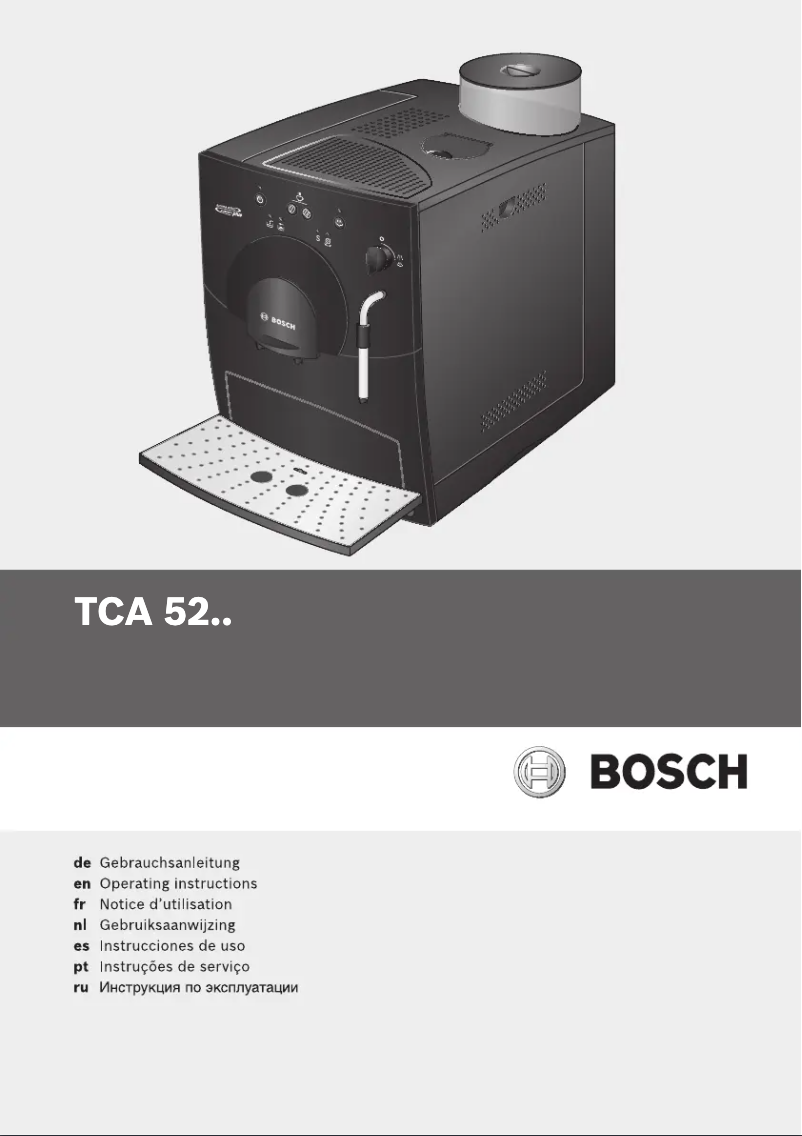 Image de la première page du manuel de l'appareil Benvenuto Classic TCA5202