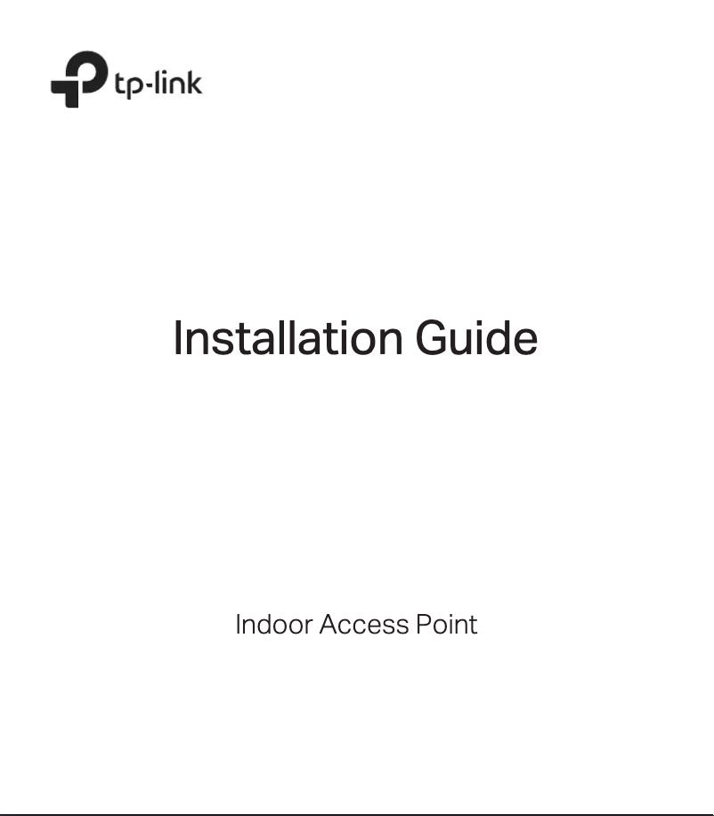 Page 1 de la notice Guide d'installation TP-Link EAP220