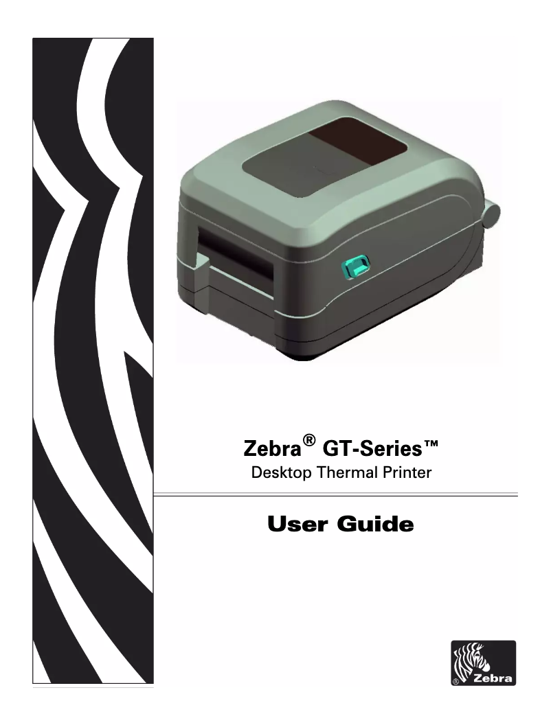 Page 1 de la notice Manuel utilisateur Zebra GT800