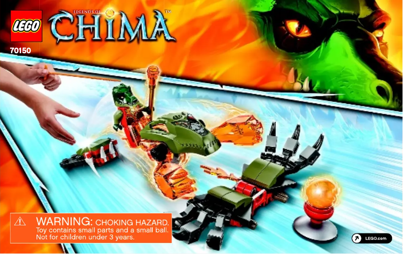 Page 1 de la notice Manuel utilisateur Lego Chima 70150