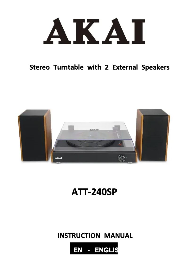 Image de la première page du manuel de l'appareil ATT-240SP