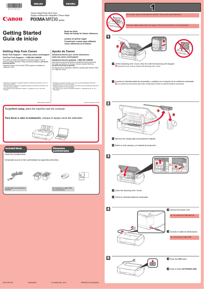 Page n°1 - Manuel utilisateur Canon Pixma MP230