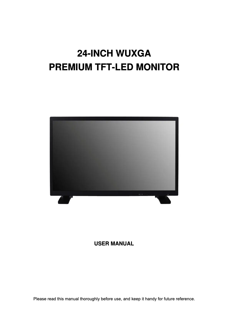 Page 1 de la notice Manuel utilisateur ViewZ Premium VZ-24RTHL