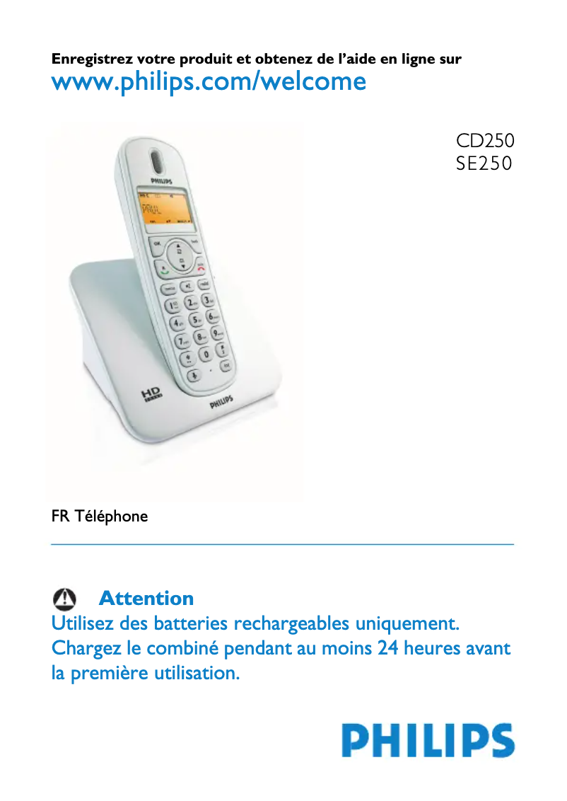 Página 1 del manual Manual de usuario Philips SE2502B