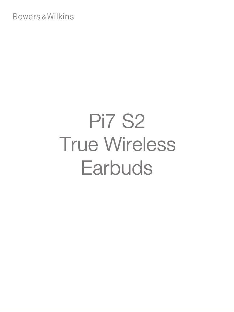 Página 1 del manual Manual de usuario Bowers & Wilkins Pi7 S2