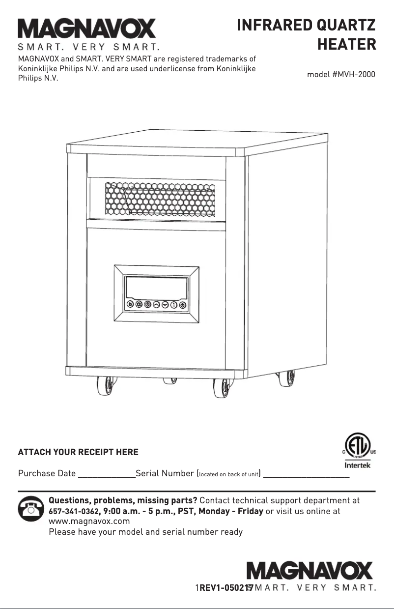 Image de la première page du manuel de l'appareil MVH-2000