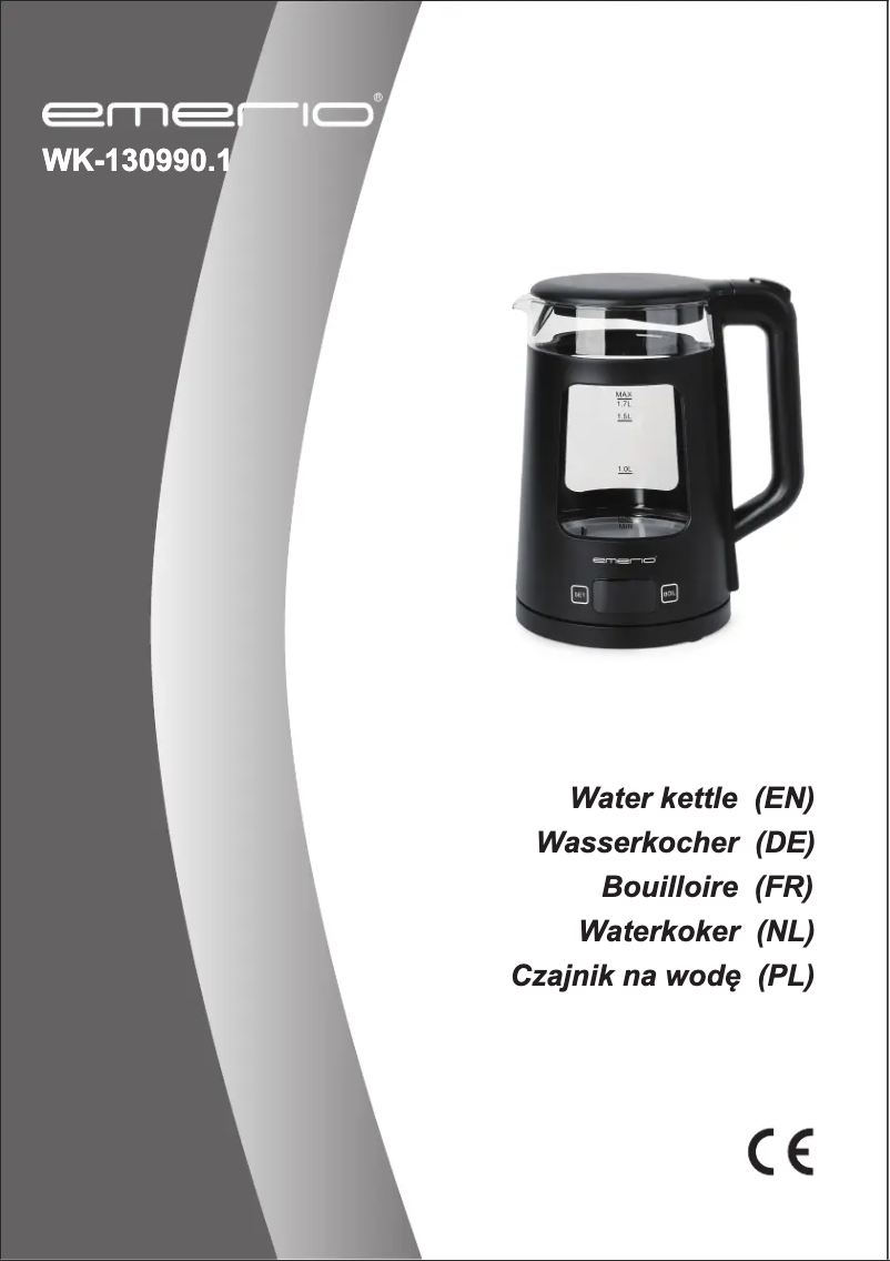 Page 1 de la notice Manuel utilisateur Emerio WK-130990.1